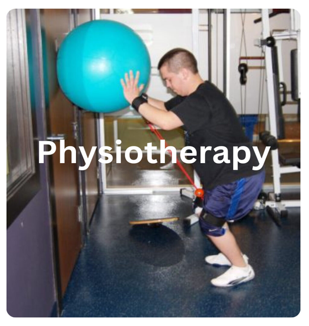 Patient doing guided exercises at physiotherapy clinic in Vancouver