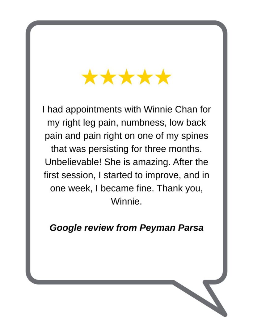 Google review of Cross Roads Physiotherapy & Massage Therapy by patient Peyman P.
